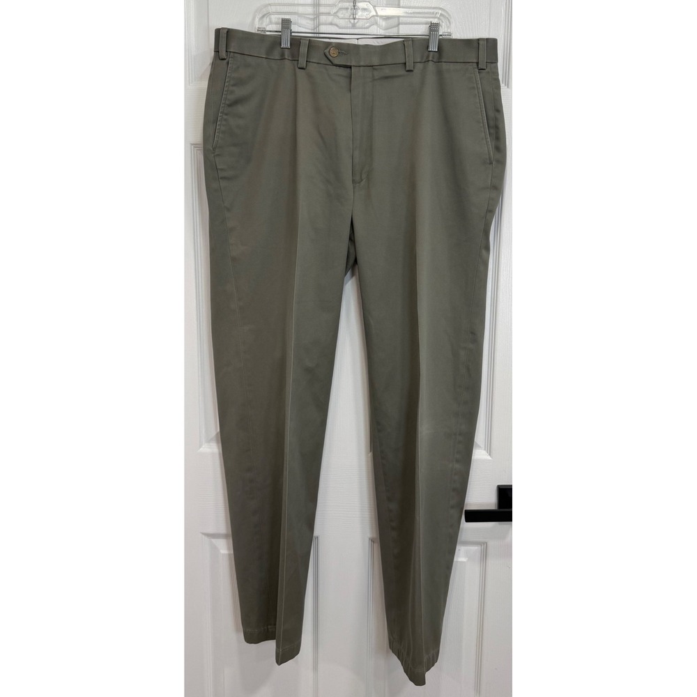 RALPH Ralph Lauren Mens 40x34 Olive Green Chino Pants 100% Cotton